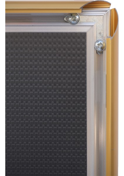 5 Adet 25 mm B2(50X70) Gönye Köşe Alüminyum Aç-Kapa Çerçeve – Poster Çerçevesi (Gold Renk) fiyatları