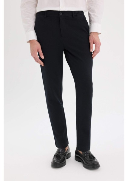 Jogger Yazlık Kumaş Pantolon Basic Düz Cepli Düz Paça D3695AX25SP