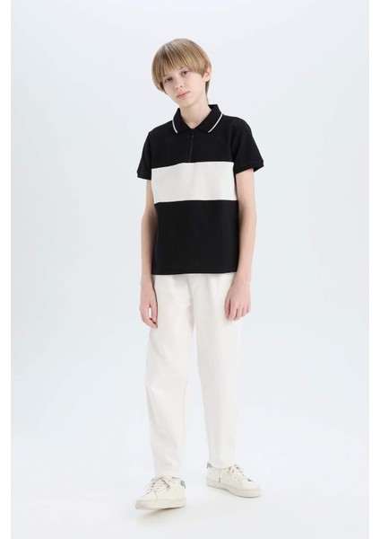 Erkek Çocuk Carrot Fit Havuç Kesim Standart Paça Gabardin Pantolon E2218A825SM