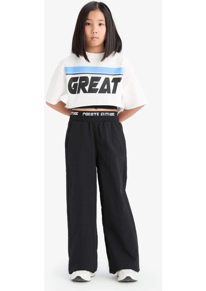 Kız Çocuk Wide Leg Geniş Paça Pamuklu Pantolon E1750A825SM