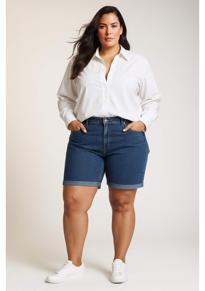 %100 Pamuk Oversize Geniş Kalıp Basic Düz Oxford Uzun Kollu Gömlek Z4893AZ25SP