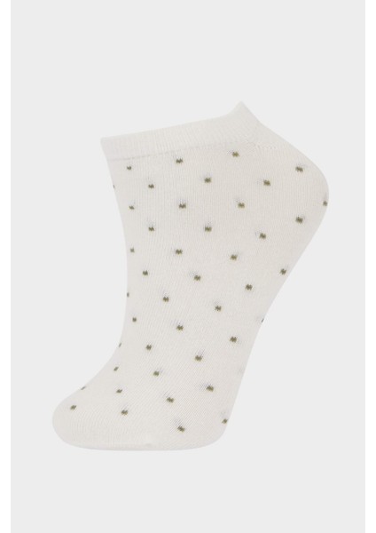 Kadın 5'li Pamuklu Patik Çorap E2170AXNS