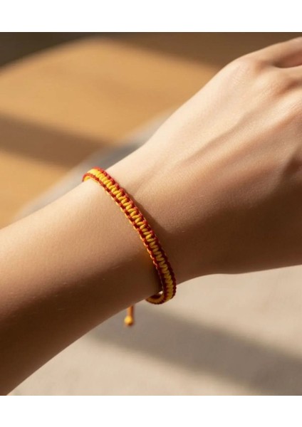 Taraftar Bilekliği El Yapımı Makrome Unisex Bileklik Ayarlanabilir Kordon