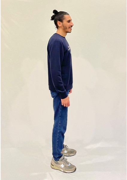 Erkek Bisiklet Yaka Rahat Kalıp 3 Iplik Kalın Tokyo Baskılı Sweatshirt SPR24SW30 modelleri