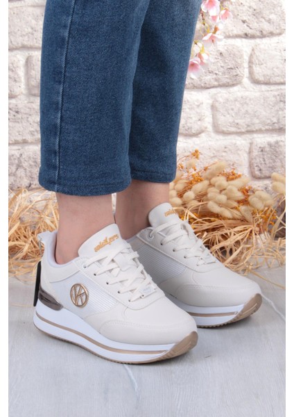 2927 Wks Rahat Hafif Kalın Taban Kadın Spor Ayakkabı modelleri