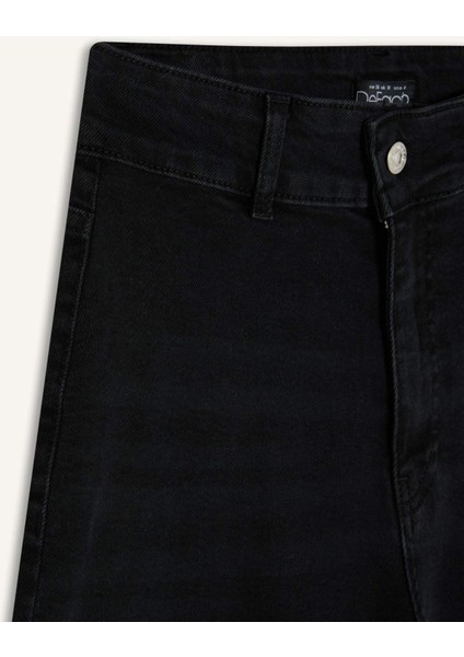 Culotte Yüksek Bel Uzun Jean Pantolon E2159AX24WN