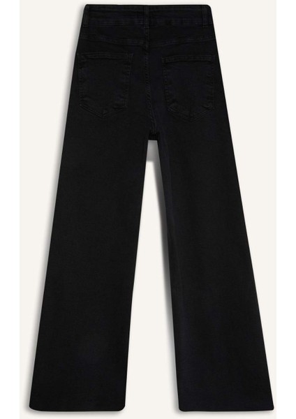 Culotte Yüksek Bel Uzun Jean Pantolon E2159AX24WN