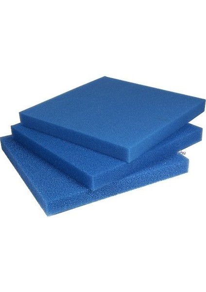 50*33*4 cm Mavi Geniş Gözenekli Biyolojik Akvaryum Süngeri