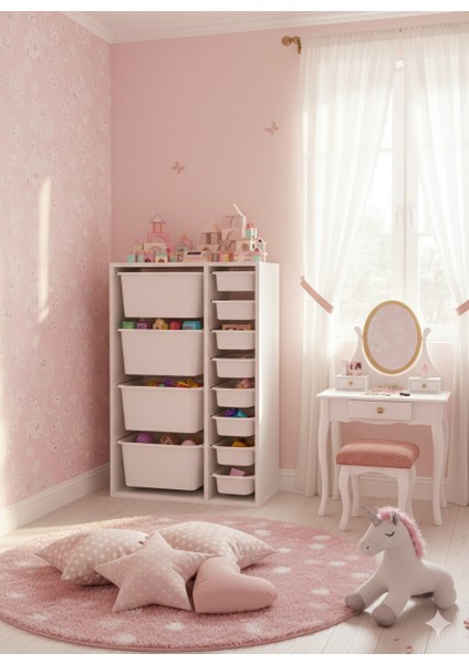12 Çekmeceli Çok Amaçlı Oyuncak Dolabı ve Saklama Ünitesi – Çocuk Odası Düzenleyici Etiket Hediyeli fırsatları