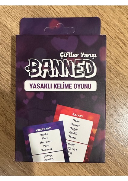 Banned Yasaklı Kelime Oyunu Çiftler Yarışı 45 Kart - 180 Kelime fırsatları