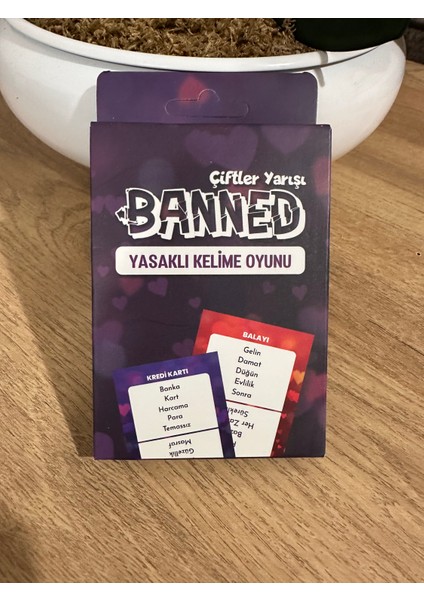Banned Yasaklı Kelime Oyunu Çiftler Yarışı 45 Kart - 180 Kelime