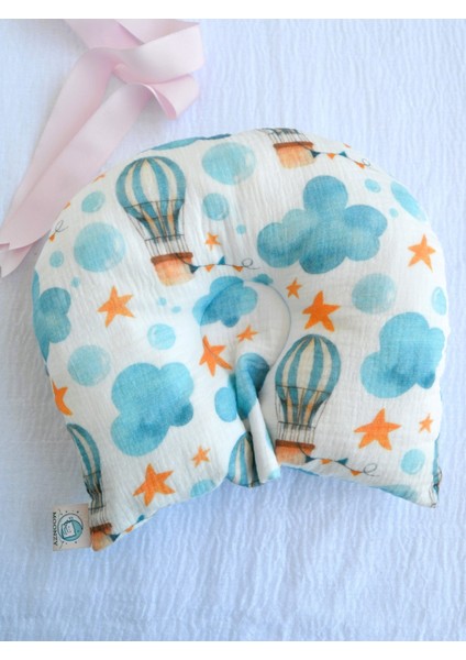 Bebek Konfor Yastığı - Bebek Yastığı, Oval , %100 Müslin Bebek Düz Kafa Yastığı modelleri