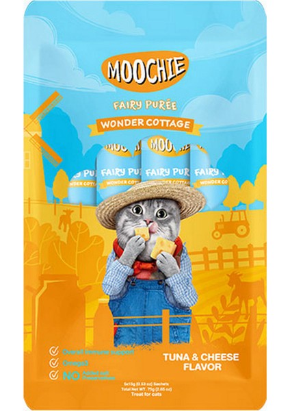 Zengezur Moochie Sıvı Kedi Ödülü Ton-Peynir 5X15 gr