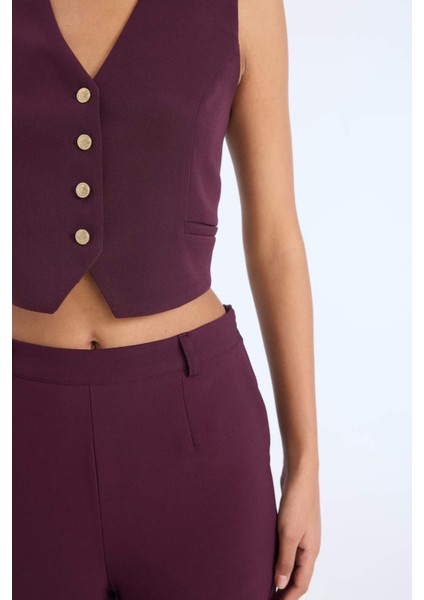 Regular Fit V Yaka Blazer Yelek E2364AX24AU