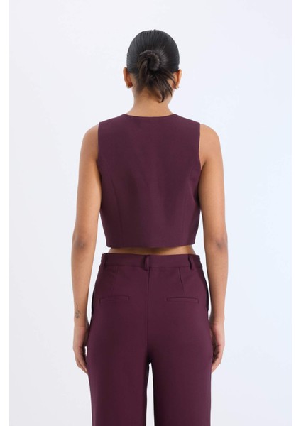 Regular Fit V Yaka Blazer Yelek E2364AX24AU