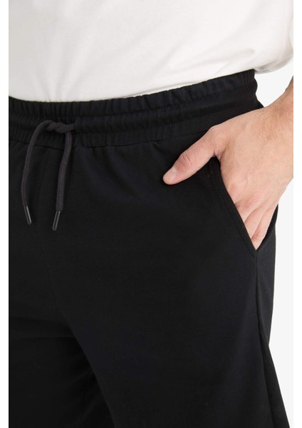 Slim Fit Dar Kesim Cepli Pamuklu Basic Düz Bermuda Şort W1105AZ25SP