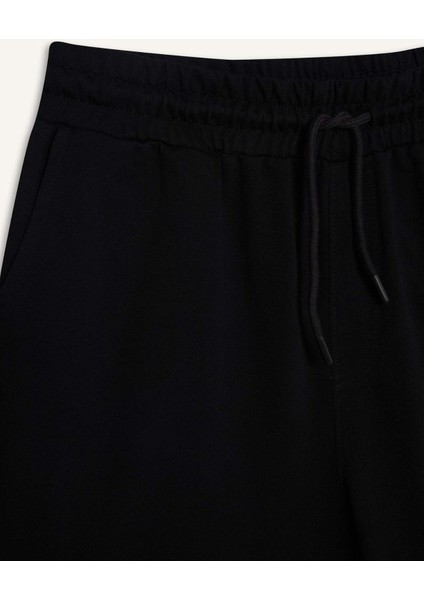 Slim Fit Dar Kesim Cepli Pamuklu Basic Düz Bermuda Şort W1105AZ25SP
