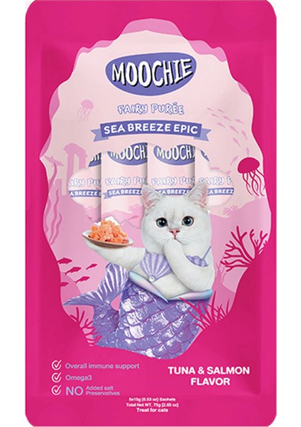 Zengezur Moochie Sıvı Kedi Ödülü Ton-Somon 5X15 gr