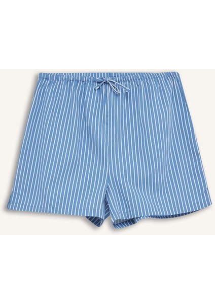 Fall in Love Çizgili Kısa Boy Poplin 2'li Şort Alt E2458AX24AU
