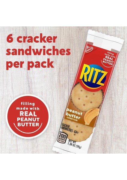 Peanut Butter Sandwich Kraker 8 Paket 312 Gr. fiyatları