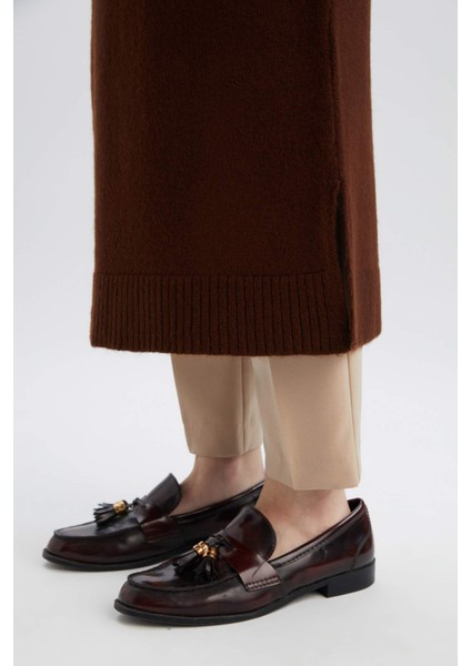 Regular Fit Bisiklet Yaka Uzun Triko Süveter E2372AX24WN