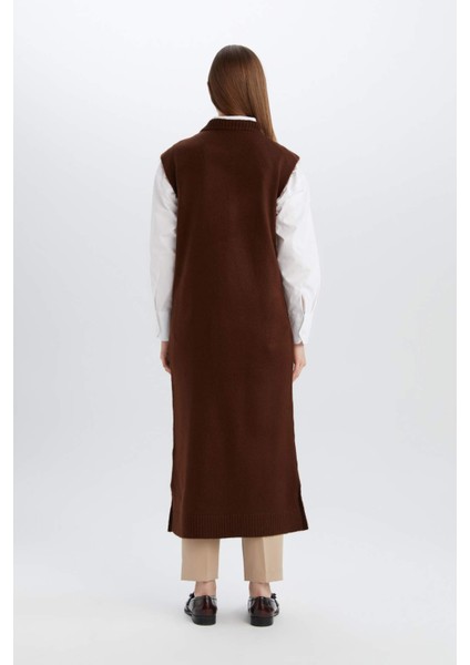 Regular Fit Bisiklet Yaka Uzun Triko Süveter E2372AX24WN