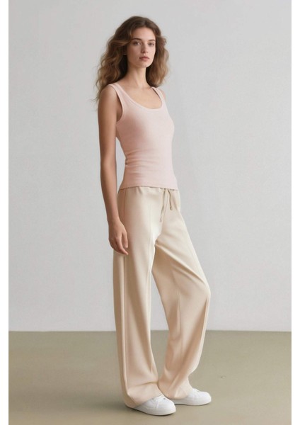 Wide Leg Kumaş Pantolon Normal Bel Geniş Cepli Pensli Bol Paça E2470AX24WN