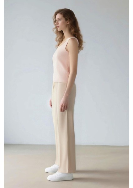 Wide Leg Kumaş Pantolon Normal Bel Geniş Cepli Pensli Bol Paça E2470AX24WN