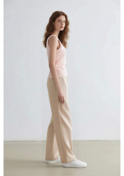 Wide Leg Kumaş Pantolon Normal Bel Geniş Cepli Pensli Bol Paça E2470AX24WN