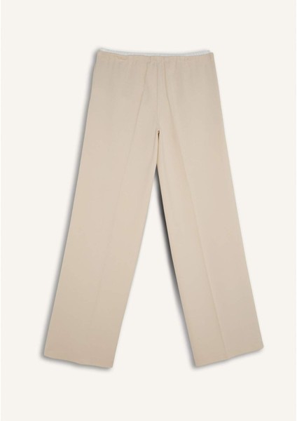 Wide Leg Kumaş Pantolon Normal Bel Geniş Cepli Pensli Bol Paça E2470AX24WN