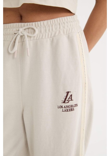 Fit NBA Los Angeles Lakers Wide Leg Geniş Paça Standart Boy Pike Sporcu İnce Pantolon D6120AX25SP