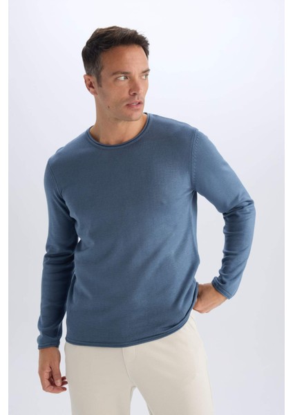 Relax Fit Bisiklet Yaka Triko Kazak D3278AX24WN