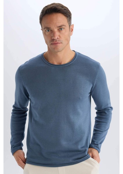 Relax Fit Bisiklet Yaka Triko Kazak D3278AX24WN