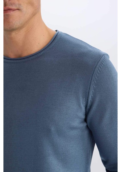 Relax Fit Bisiklet Yaka Triko Kazak D3278AX24WN