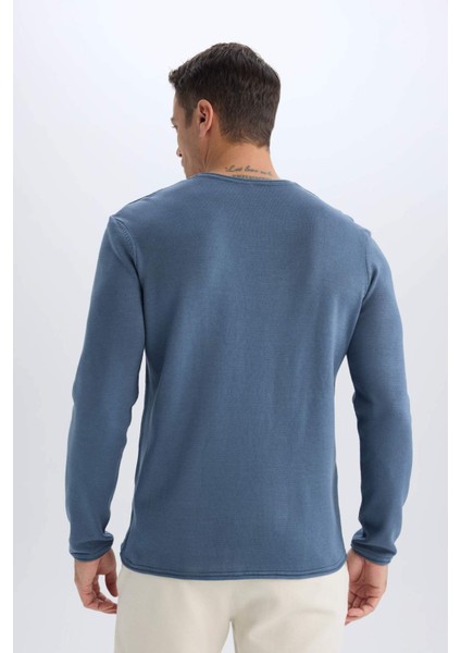 Relax Fit Bisiklet Yaka Triko Kazak D3278AX24WN