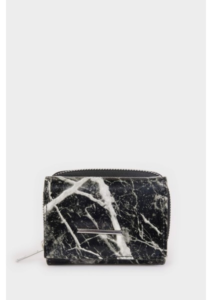 Kadın Mermer Baskılı Suni Deri Cüzdan E2651AXNS