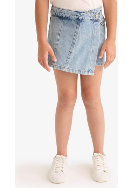 Kız Çocuk Jean Şort Etek B5035A825SM