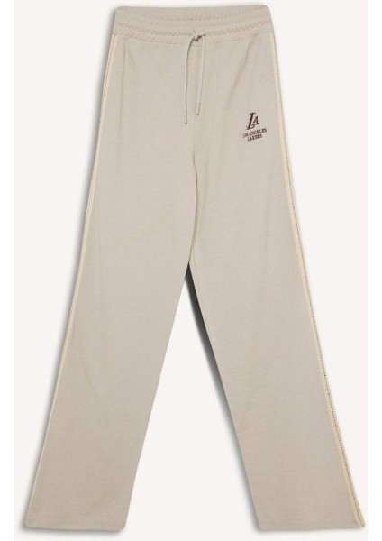 Fit NBA Los Angeles Lakers Wide Leg Geniş Paça Standart Boy Pike Sporcu İnce Pantolon D6120AX25SP