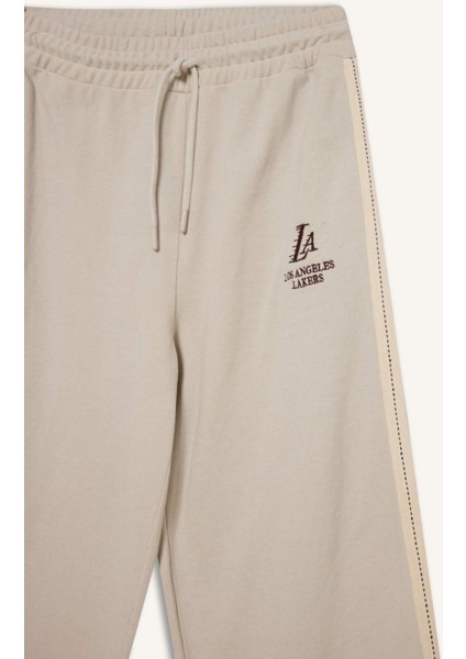 Fit NBA Los Angeles Lakers Wide Leg Geniş Paça Standart Boy Pike Sporcu İnce Pantolon D6120AX25SP