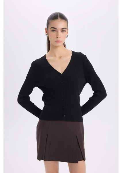 Yüksek Bel Pileli Casual Klasik Şort Etek C7340AX24WN