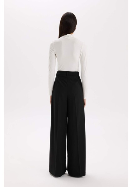 Wide Leg Kışlık Pantolon Uzun Boy Cepli Yüksek Bel Geniş Bol Paça E2799AX24WN