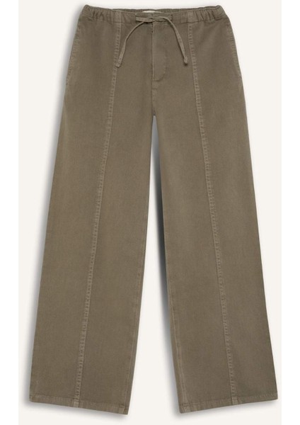 Kız Çocuk Wide Leg Geniş Bol Paça Pamuklu Pantolon D7609A825SM