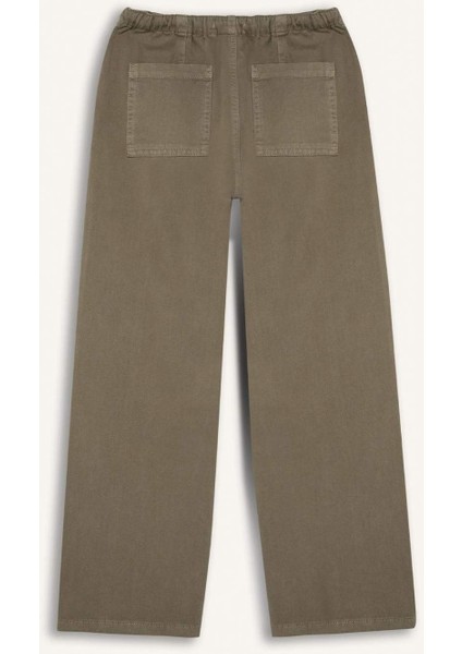 Kız Çocuk Wide Leg Geniş Bol Paça Pamuklu Pantolon D7609A825SM