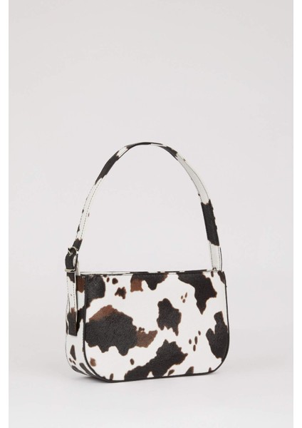 Kadın Suni Deri Desenli Omuz Çantası E2829AXNS