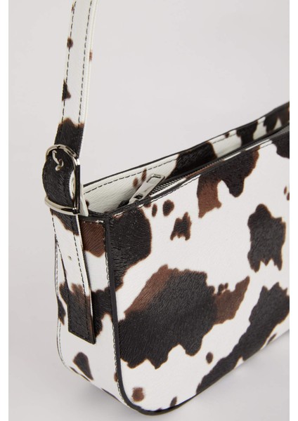 Kadın Suni Deri Desenli Omuz Çantası E2829AXNS