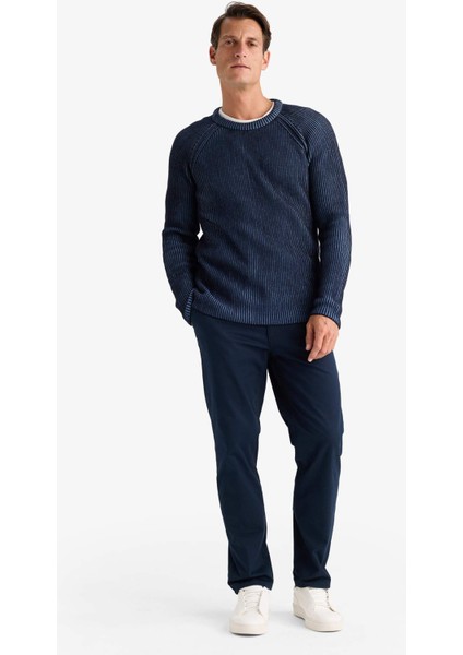 Standart Fit Bisiklet Yaka Triko Kazak E0992AX24WN