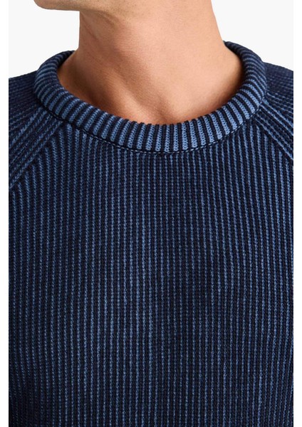 Standart Fit Bisiklet Yaka Triko Kazak E0992AX24WN