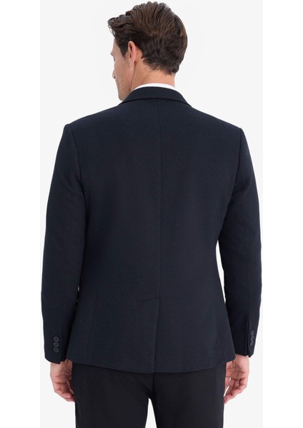Slim Fit Dar Kesim Astarlı Düğmeli Blazer Ceket N0503AZ25SP