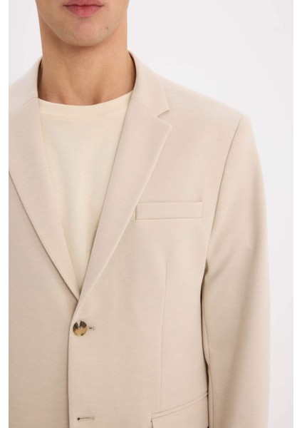 Modern Fit Astarlı Düğmeli Blazer Ceket C5990AX25SP