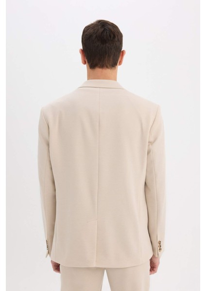 Modern Fit Astarlı Düğmeli Blazer Ceket C5990AX25SP